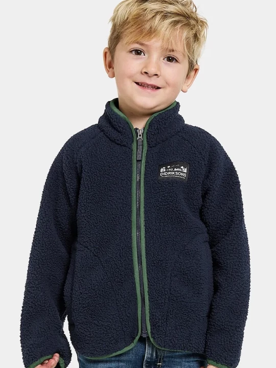 Obrázek produktu Didriksons Dětská fleecová mikina Didriksons GIBBS KIDS FULLZIP námořnická modř