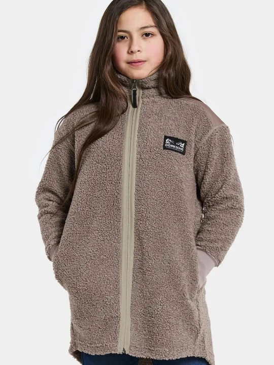 Obrázek produktu Didriksons Dětská mikina Didriksons AMPERE KIDS FZ L hnědá