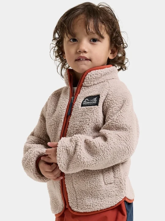 Obrázek produktu Didriksons rozepínací mikina dětská fleecová GIBBS KIDS FULLZIP 2 béžová