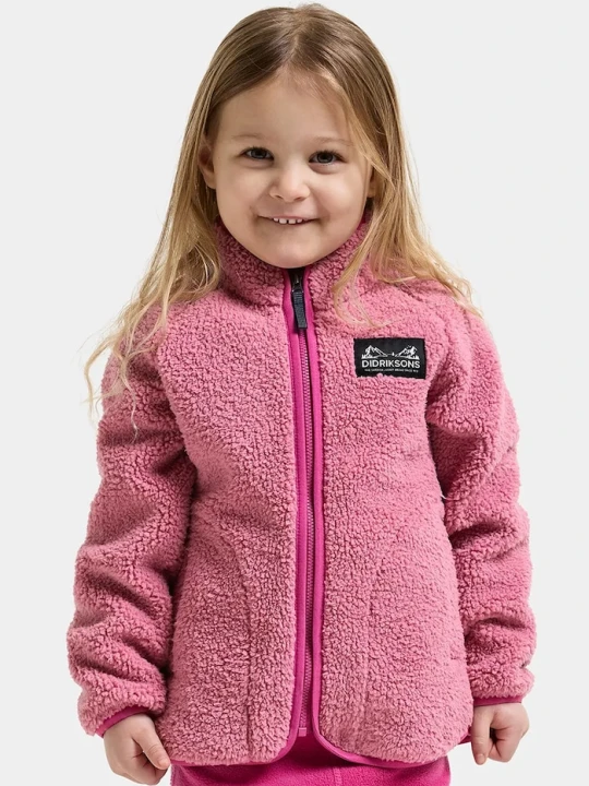 Obrázek produktu Didriksons rozepínací mikina dětská fleecová GIBBS KIDS FULLZIP 2 růžová