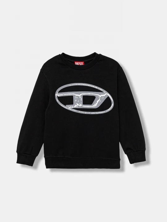 Obrázek produktu Diesel Dětská bavlněná mikina SBONNIE OVER SWEAT-SHIRT černá
