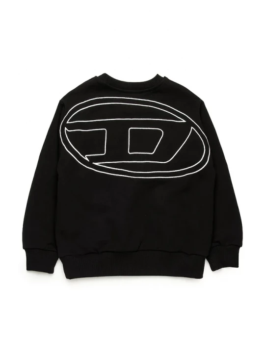 Obrázek produktu Diesel Dětská bavlněná mikina SROBMEGOVALD OVER SWEAT-SHIRT černá