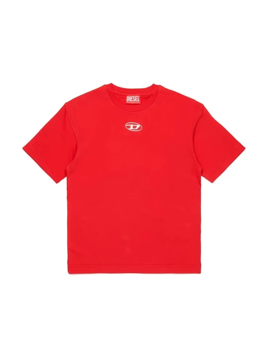 Obrázek produktu Diesel Dětské bavlněné tričko Diesel TMARCUS OVER T-SHIRT červená