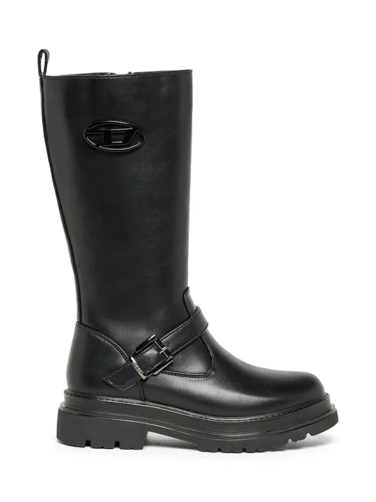 Obrázek produktu Diesel kozačky nad kolena dětské D-KRILTY BOOTS černá