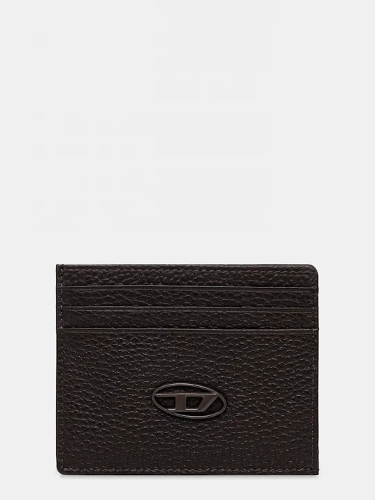 Obrázek produktu Diesel Kožené pouzdro na karty Diesel HISSU EVO CARD CASE hnědá