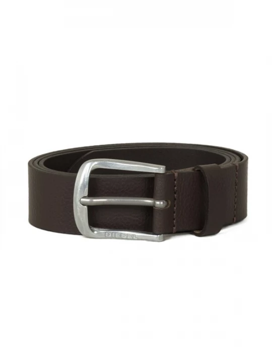 Obrázek produktu DIESEL Opasek 'LOGO B-BASIC LEATHER BELT' tmavě hnědá