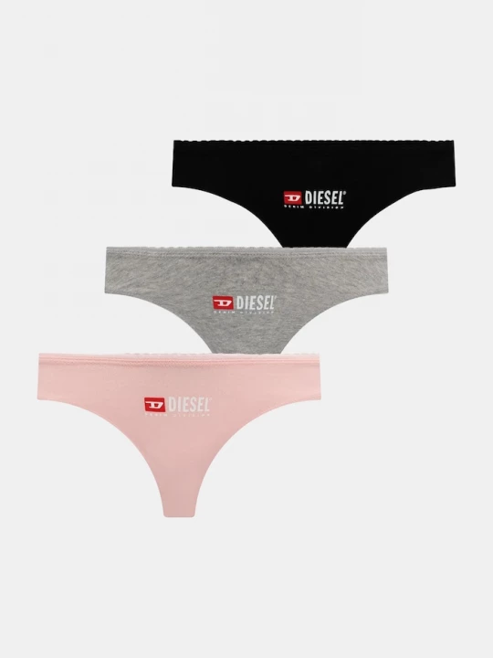 Obrázek produktu Diesel Tanga Diesel PUNCHY-D-CORE-3PACK UNDERPANTS 3-pack šedá