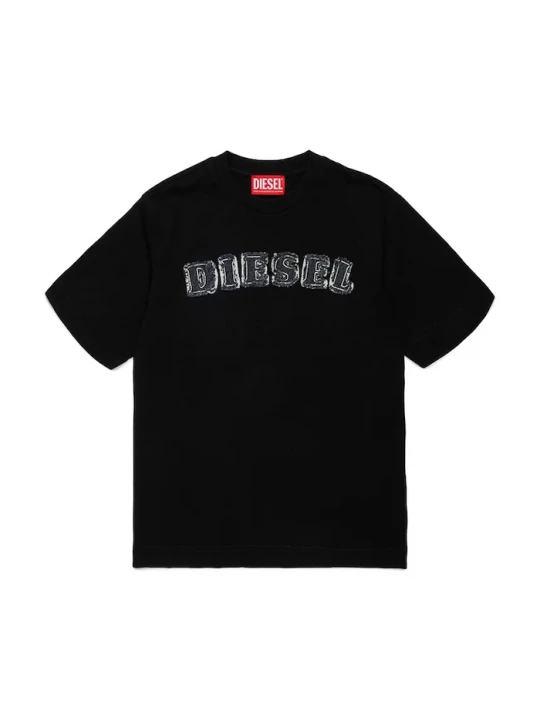 Obrázek produktu Diesel tričko dětské bavlněné TJEANS OVER T-SHIRT černá