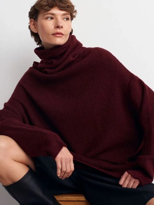 Obrázek produktu Dilvin Svetr 'Pullover' burgundská červeň