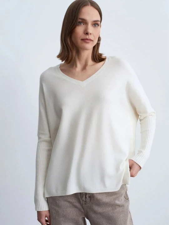 Obrázek produktu Dilvin Svetr 'Pullover' slonová kost