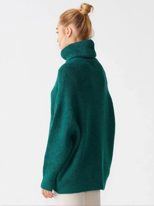 Obrázek produktu Dilvin Svetr 'Pullover' tmavě zelená