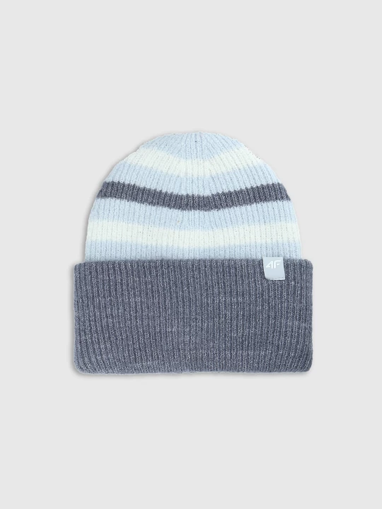 Obrázek produktu Dívčí beanie čepice - modrá 4F