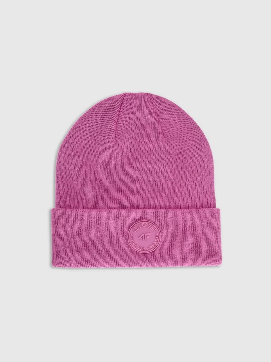 Obrázek produktu Dívčí beanie čepice - růžová 4F