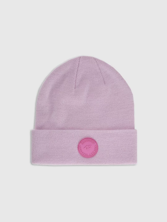 Obrázek produktu Dívčí beanie čepice - růžová 4F