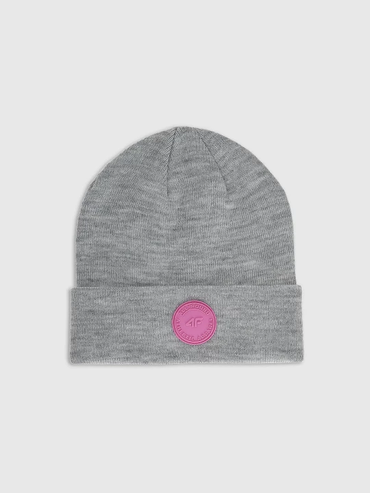 Obrázek produktu Dívčí beanie čepice - šedá 4F