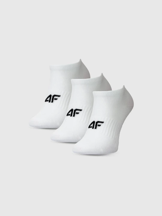Obrázek produktu Dívčí casual ponožky pod kotník (3-pack) - bílé 4F