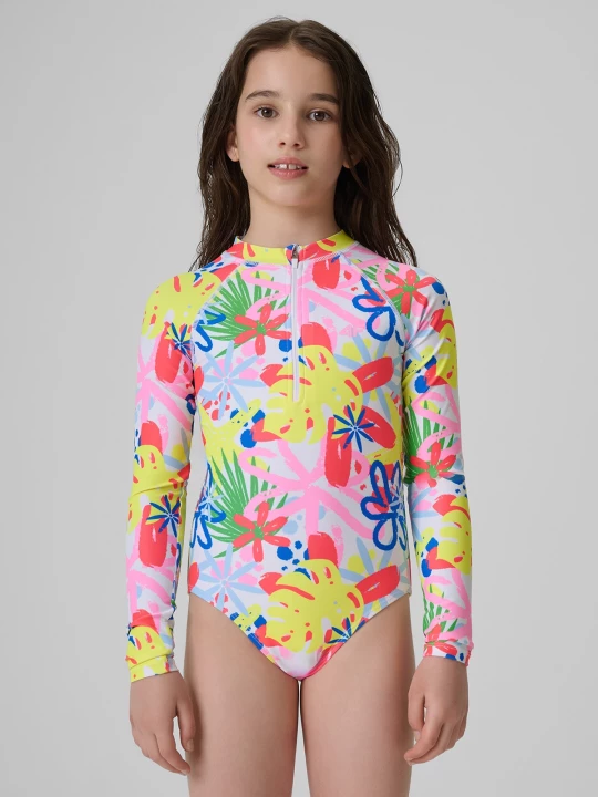 Obrázek produktu 4F Dívčí jednodílné plavky s ochranou UPF50+ - multicolor 158 / 164 (12-14 let)