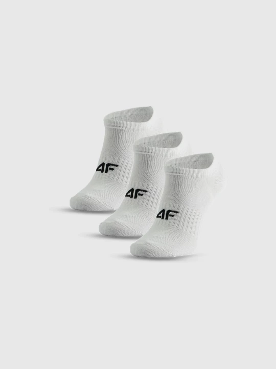 Obrázek produktu Dívčí krátké ponožky (3-pack) - bílé 4F