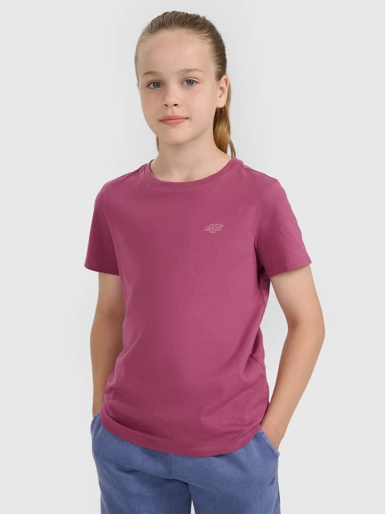 Obrázek produktu 4F Dívčí oversize hladké tričko - fialové