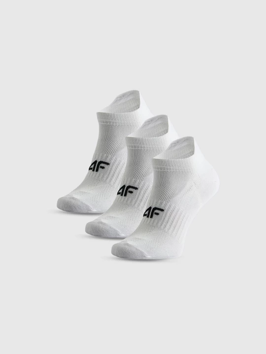 Obrázek produktu Dívčí sportovní kotníkové ponožky (3-pack) - bílé 4F