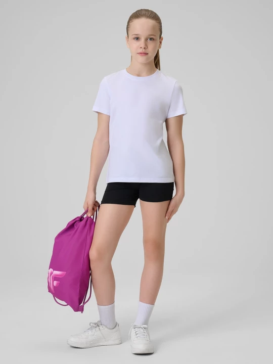Obrázek produktu Dívčí sportovní set na TV (tričko+šortky+vak) - multicolor 4F