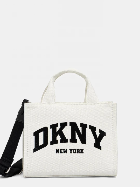 Obrázek produktu DKNY crossbody kabelka dámská bavlněná béžová
