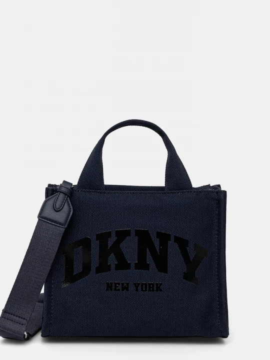 Obrázek produktu DKNY crossbody kabelka dámská bavlněná námořnická modř