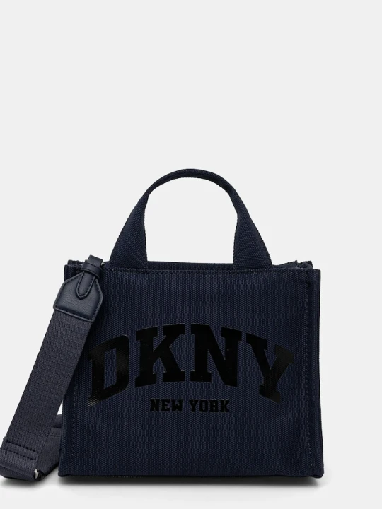 Obrázek produktu DKNY crossbody kabelka dámská bavlněná námořnická modř