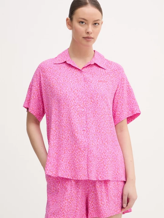 Obrázek produktu DKNY dvoudílné pyžamo dámské z viskózy růžová