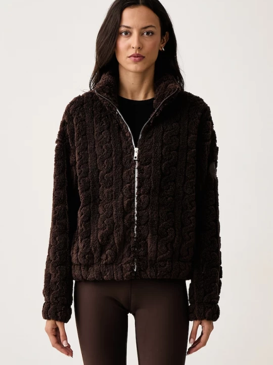 Obrázek produktu DKNY fleece mikina dámská hnědá