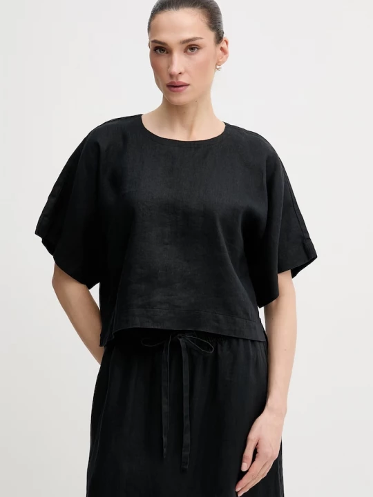 Obrázek produktu DKNY halenka dámská lněná černá
