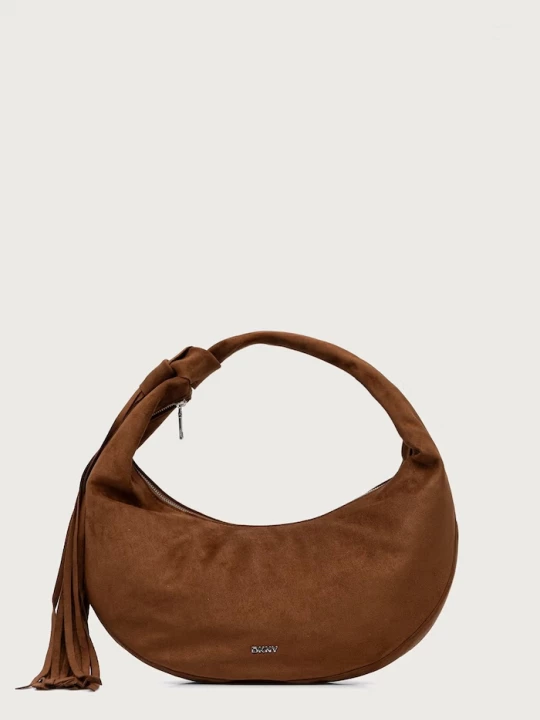 Obrázek produktu DKNY hobo kabelka dámská z imitace semiše hnědá