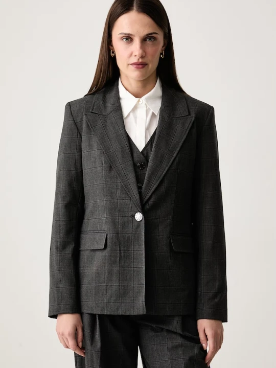 Obrázek produktu DKNY jednořadé sako dámské s viskózou