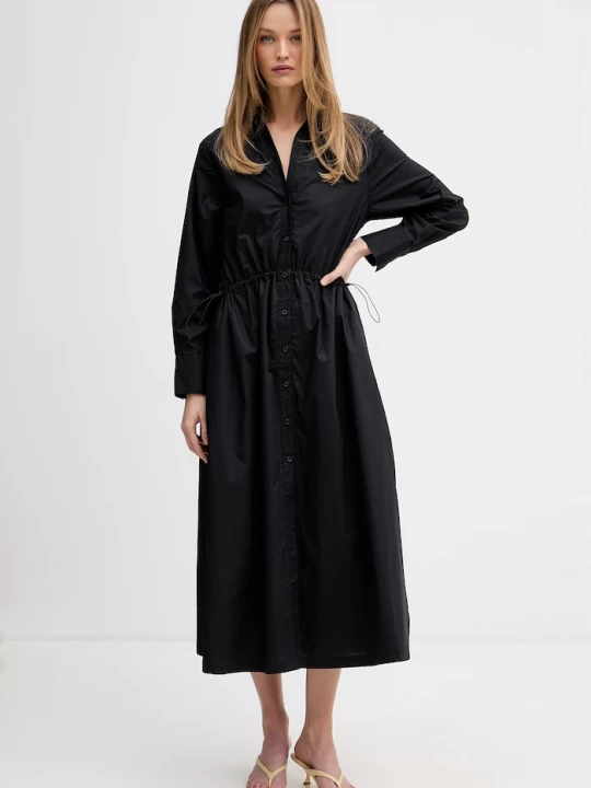 Obrázek produktu DKNY košilové šaty bavlněné černá