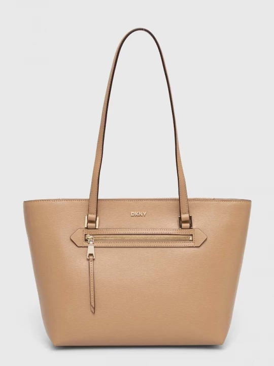 Obrázek produktu DKNY Kožená kabelka Dkny béžová