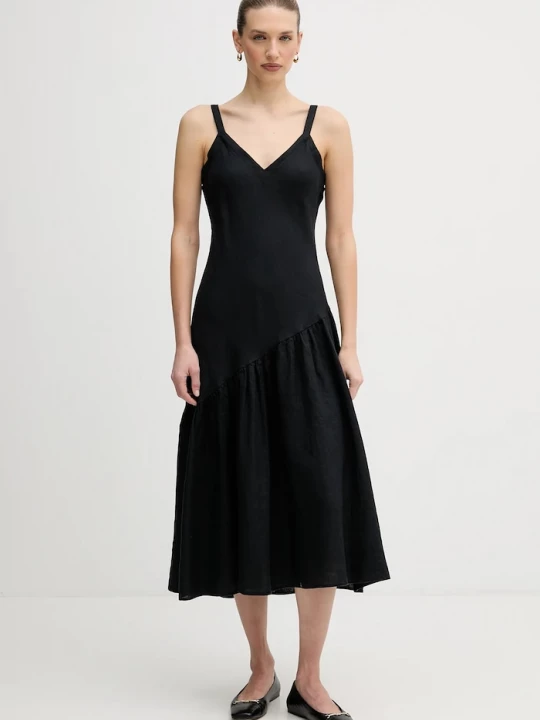 Obrázek produktu DKNY Lněné šaty Dkny černá