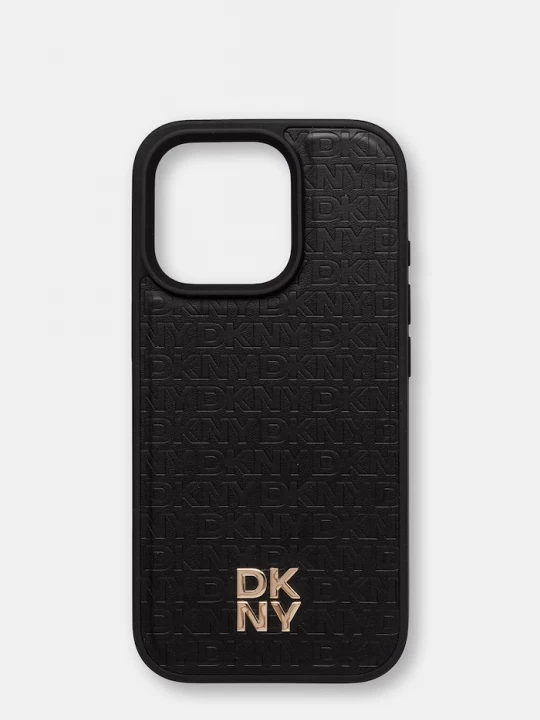 Obrázek produktu DKNY pouzdro na telefon z imitace kůže iPhone 16 Pro černá