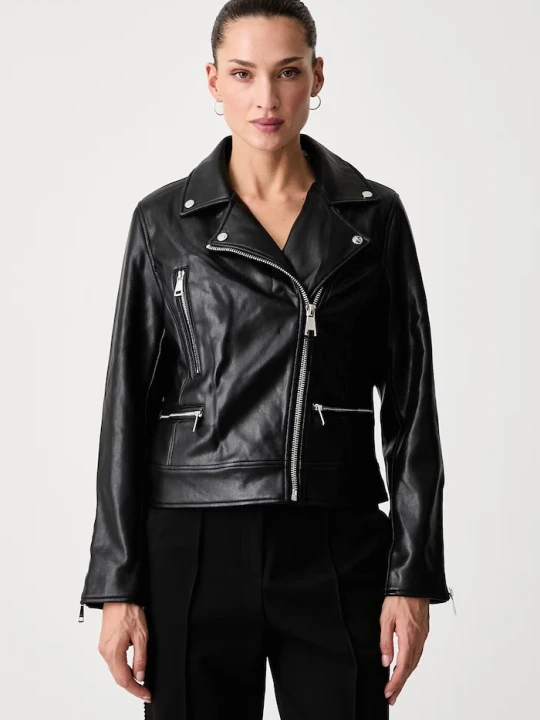 Obrázek produktu DKNY ramoneska dámská z imitace kůže černá