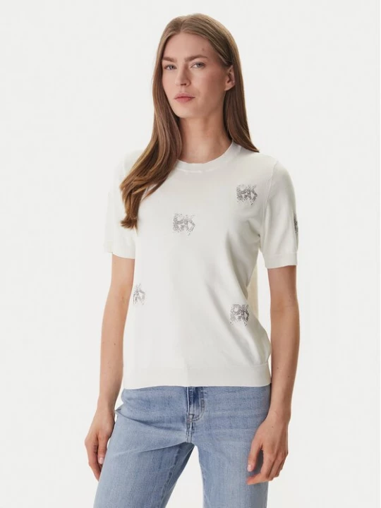 Obrázek produktu DKNY Svetr DJ6R0242 Écru Regular Fit Krémová