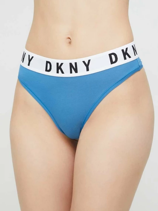 Obrázek produktu DKNY tanga dámské s bavlnou modrá