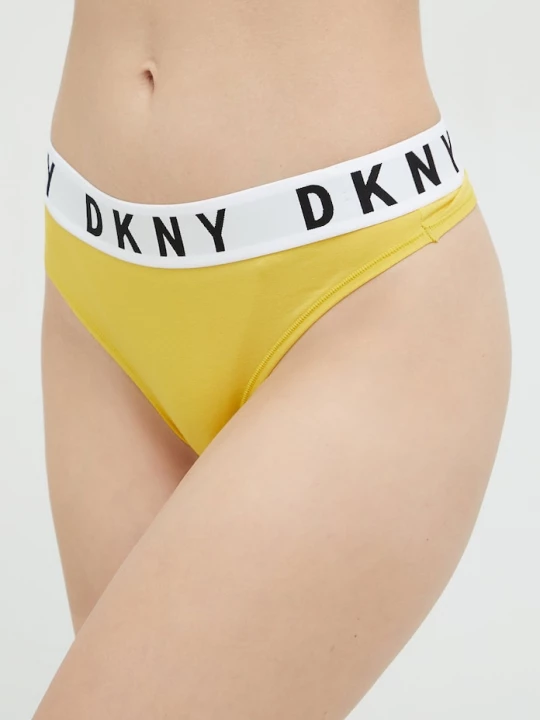 Obrázek produktu DKNY tanga dámské s bavlnou žlutá