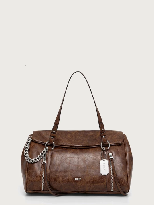 Obrázek produktu DKNY tote taška dámská z imitace kůže hnědá