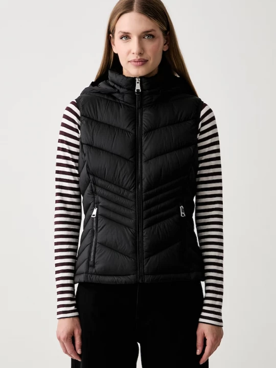 Obrázek produktu DKNY vesta s kapucí dámská černá
