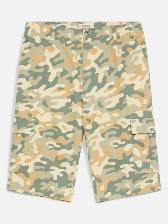 Obrázek produktu Dlouhé cargo bermudy z kepru, Loose Fit BonPrix