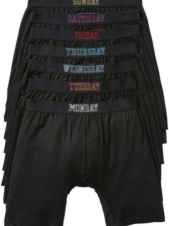Obrázek produktu Dlouhé přiléhavé boxerky s bavlnou (7 ks v balení) BonPrix