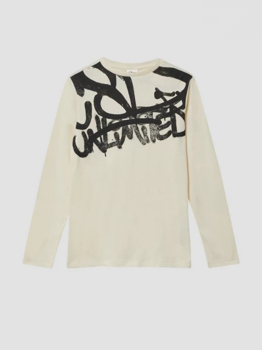 Obrázek produktu Dlouhý rukáv s potiskem graffiti s.Oliver béžová