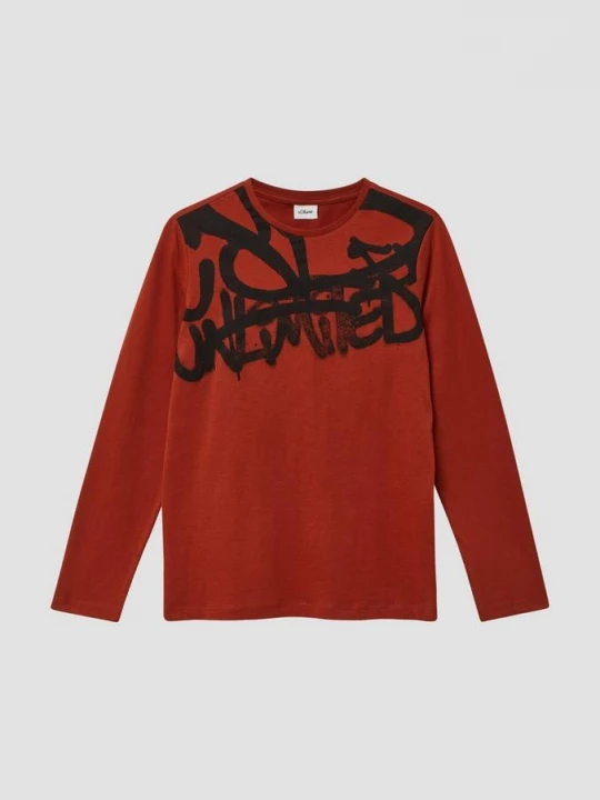 Obrázek produktu Dlouhý rukáv s potiskem graffiti s.Oliver červená