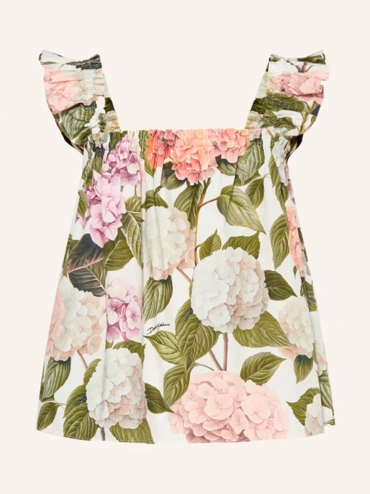 Obrázek produktu Dolce & Gabbana Blůza S Volánky bílá / růžová / zelená