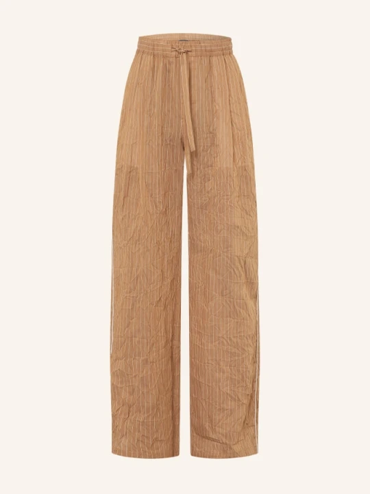 Obrázek produktu Dolce & Gabbana Kalhoty Regular Fit hnědá / krémová