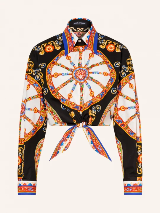 Obrázek produktu Dolce & Gabbana Košilová Halenka černá / červená / bílá